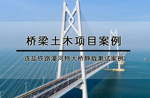 【連鹽鐵路灌河特大橋】靜載測試案例